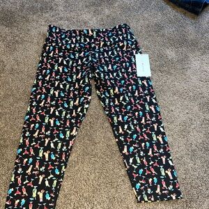 intro love the fit Leggings with Fun Multicolor Print.  New size medium